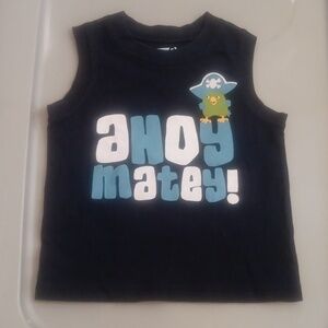 Crazy 8 navy pirate tank top